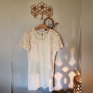 Ivory Lace Mini Dress